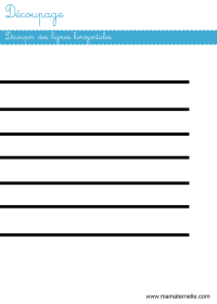 Moyenne section - Graphisme : tracer des lignes verticales