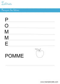 Moyenne section - Lettres : retrouver la phrase cachée