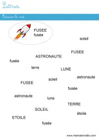 Moyenne section - Lettres : retrouver la phrase cachée