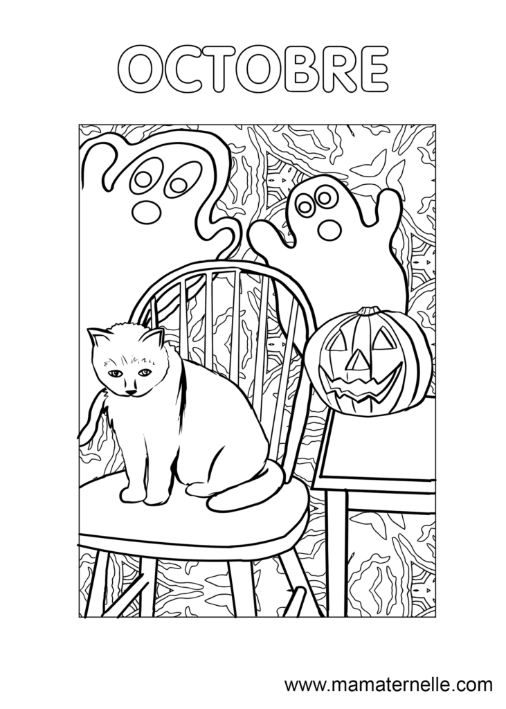 Activités - Coloriage du mois – Octobre