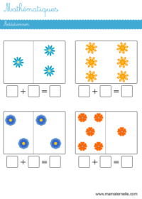 Grande section - Mathématiques : additionner puis relier