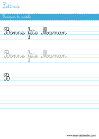 Grande section - Lettres : découper et coller les lettres puis écrire le mot