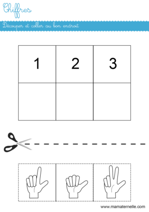 Reconnaître des chiffres de 1 à 3 - Exercices et activités en petite section