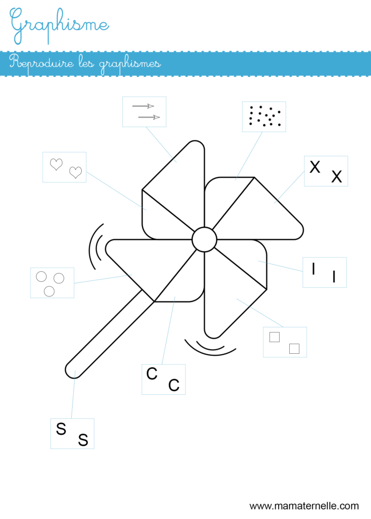 Grande section - Graphisme : reproduire les graphismes