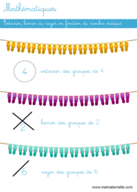 Petite section - Lettres : fiche du mois de Juillet