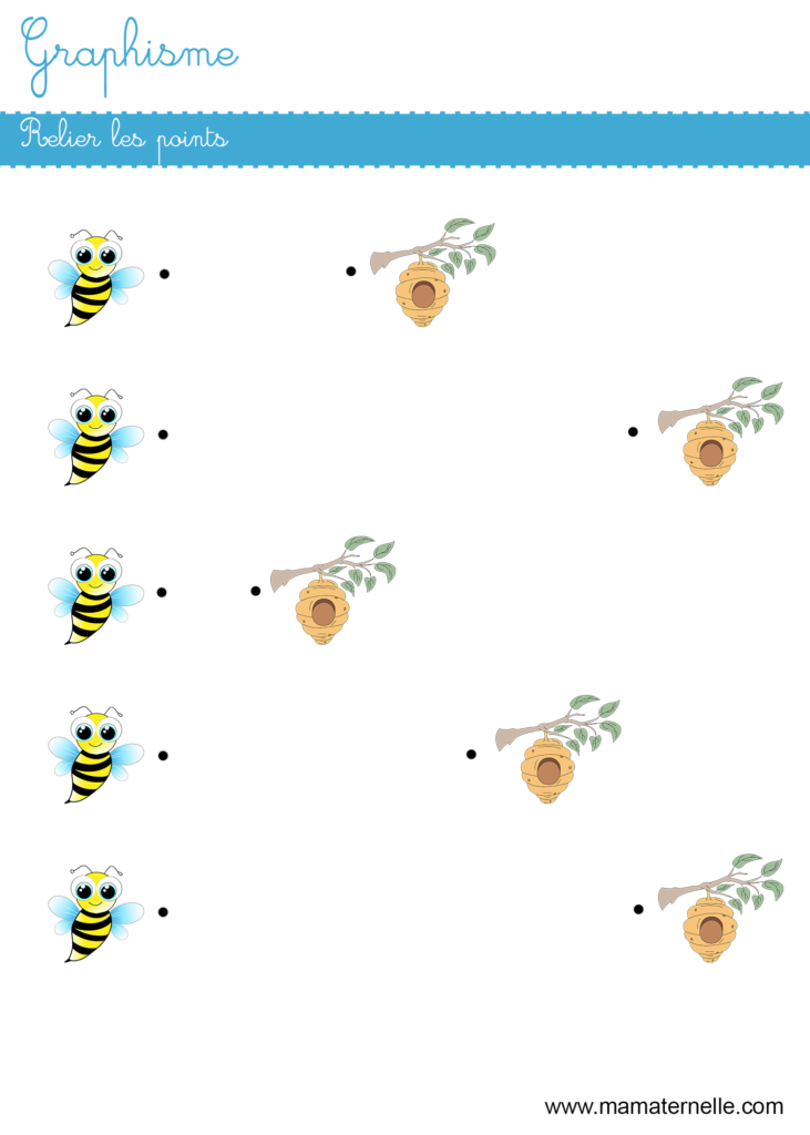 Moyenne section - Graphisme : relier les points