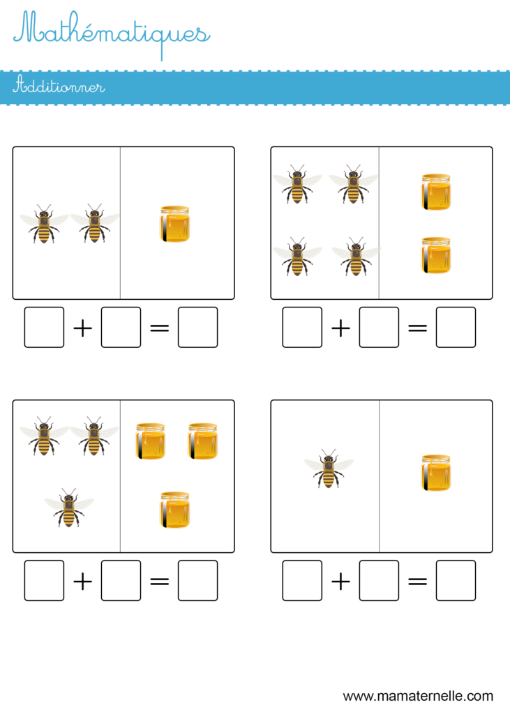 Grande section - Mathématiques : additionner
