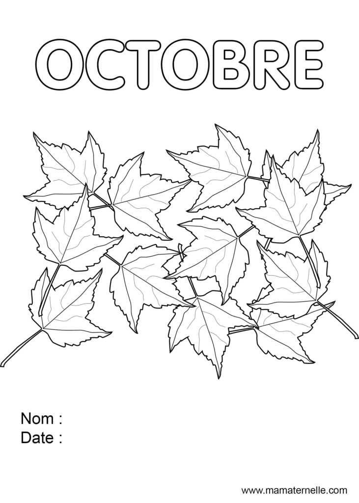 Activités - Coloriage du mois d’octobre