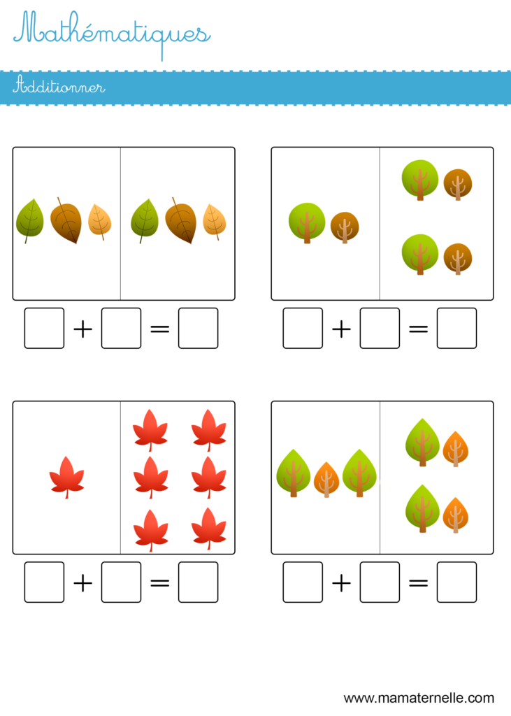 Grande section - Mathématiques : additionner