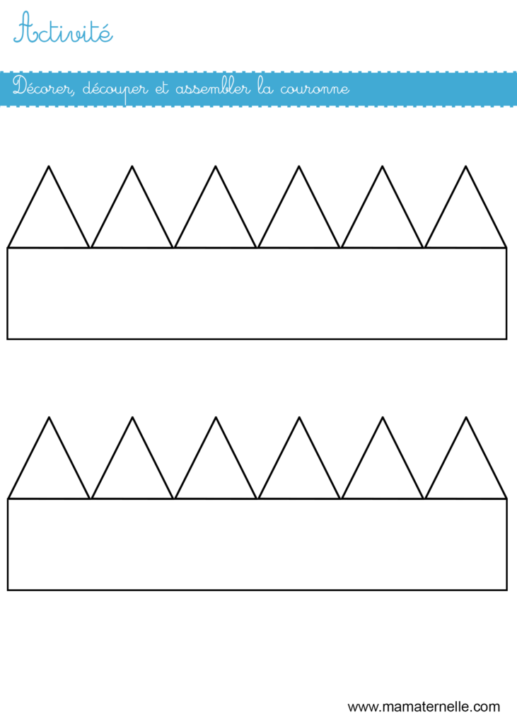 Activité : couronne des rois - Ma Maternelle