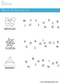 Grande section - Lettres : coller les images avec la bonne initiale