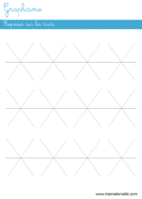 Moyenne section - Graphisme : tracer des traits