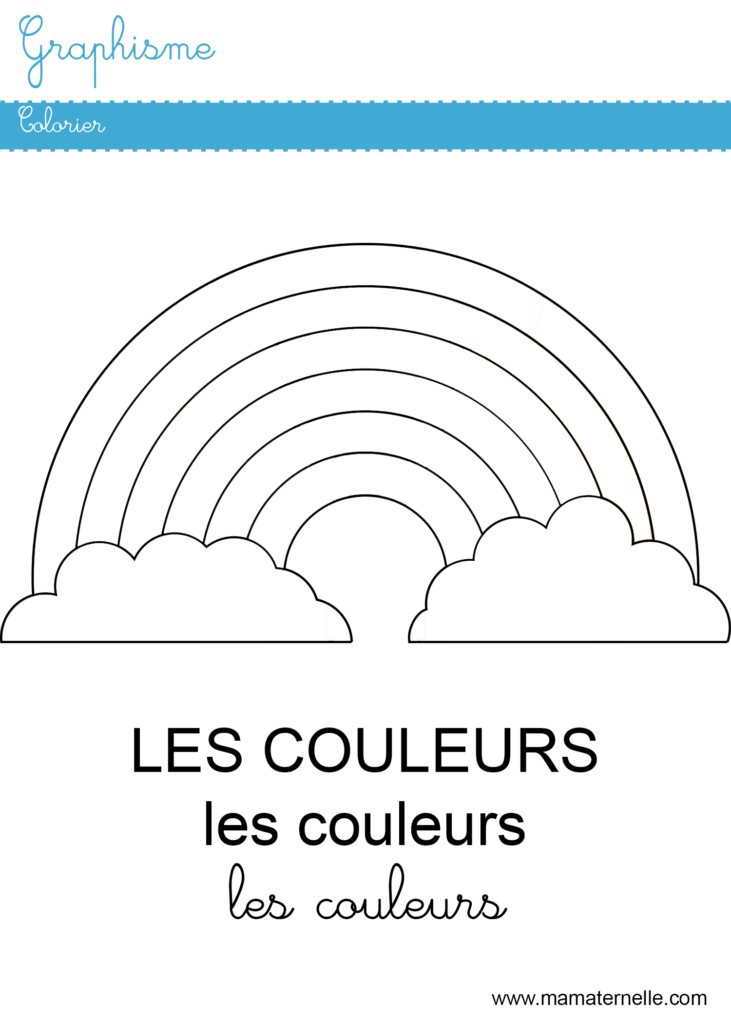 Moyenne section - Graphisme : colorier