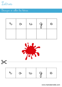 Activités - Cartes de nomenclature : Couleurs