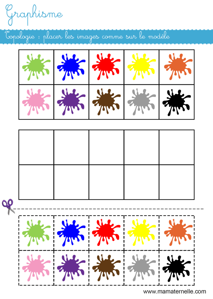 Grande section - Graphisme : topologie couleurs