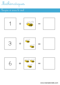 Grande section - Mathématiques : compter puis relier