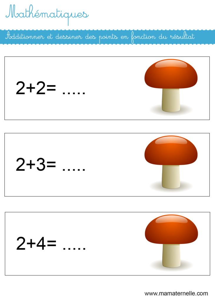 Grande section - Mathématiques : additionner