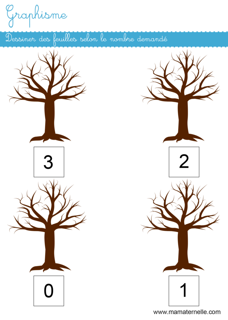 Petite section - Graphisme : dessiner des feuilles