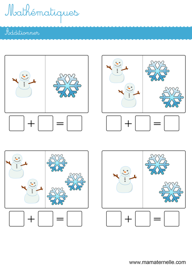 Grande section - Mathématiques : additionner