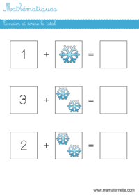 Moyenne section - Graphisme : dessiner les flocons