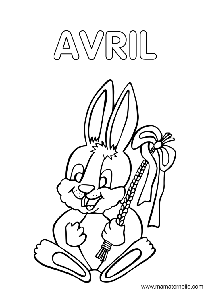 Activités - Coloriage du mois d’avril