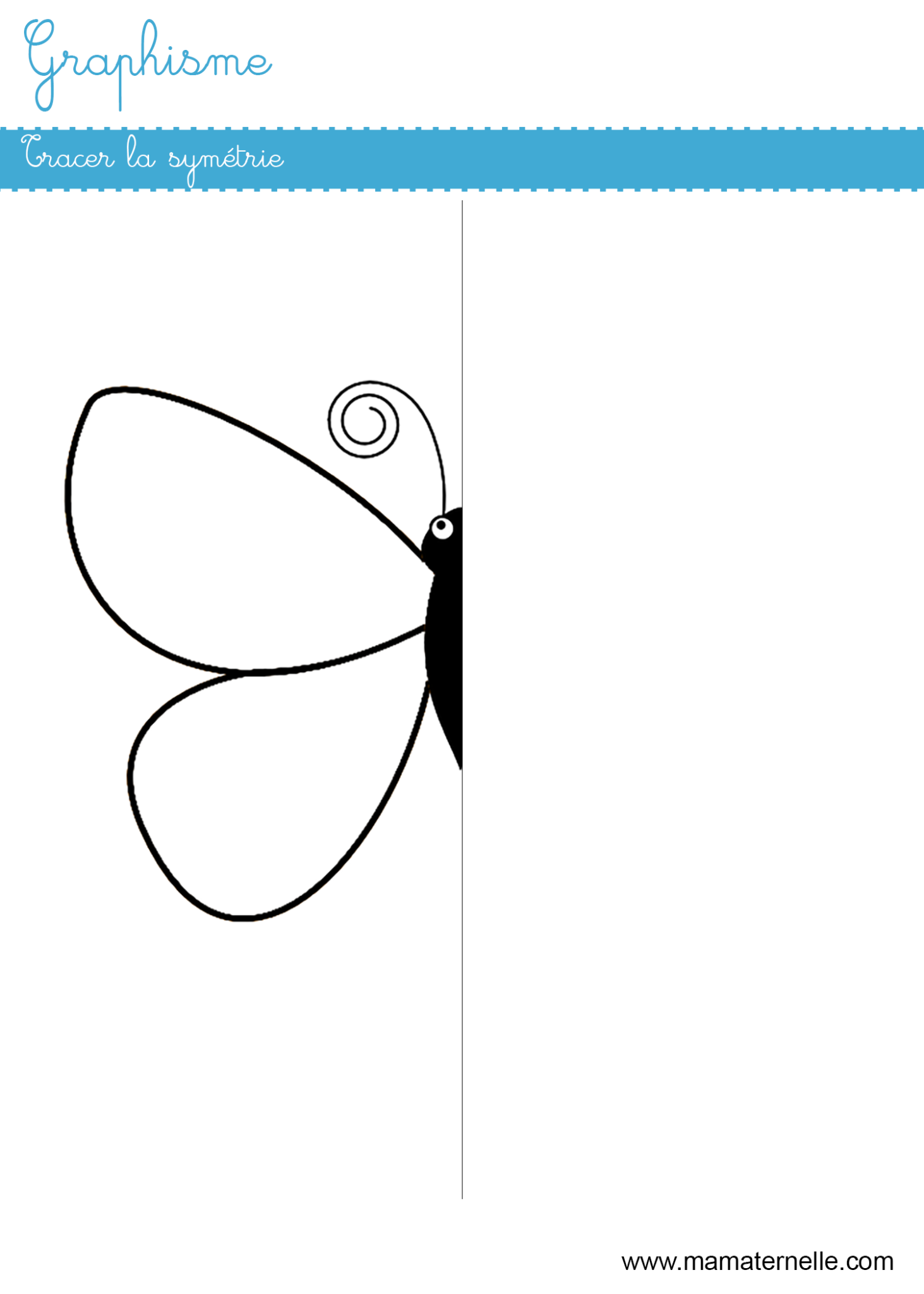 Graphisme Tracer La Sym trie Ma Maternelle