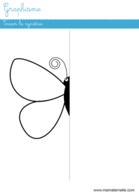 Grande section - Graphisme : repasser sur les traits