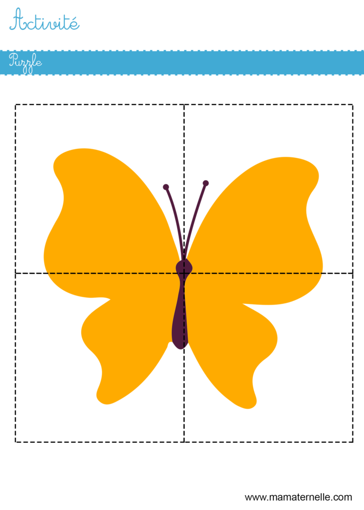Activités - Activité : puzzle papillon