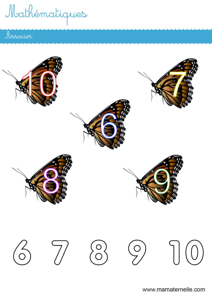 Grande section - Mathématiques : associer