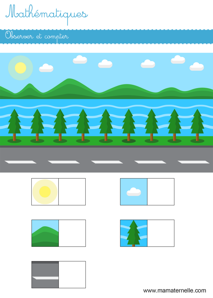 Grande section - Mathématiques : observer et compter