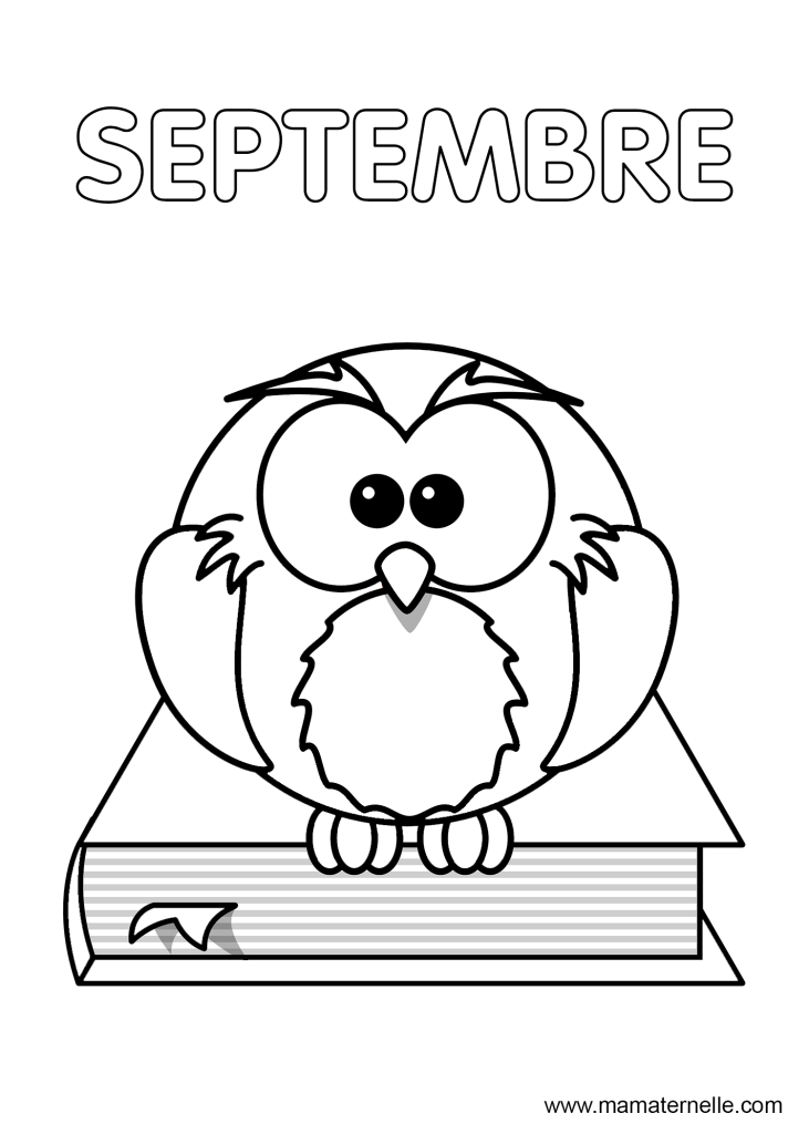 Activités - Coloriage du mois de septembre