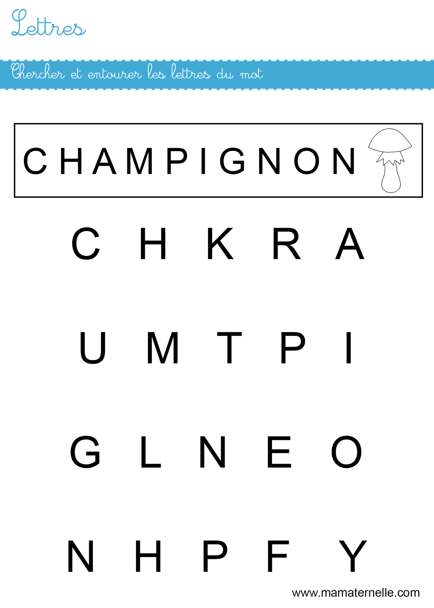 Champignon En 7 Lettres