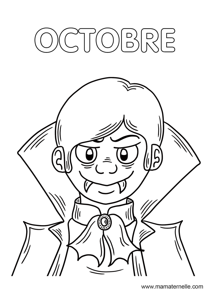 Activités - Coloriage du mois d’octobre