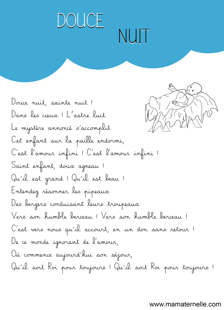 Activités - Comptine : Douce nuit