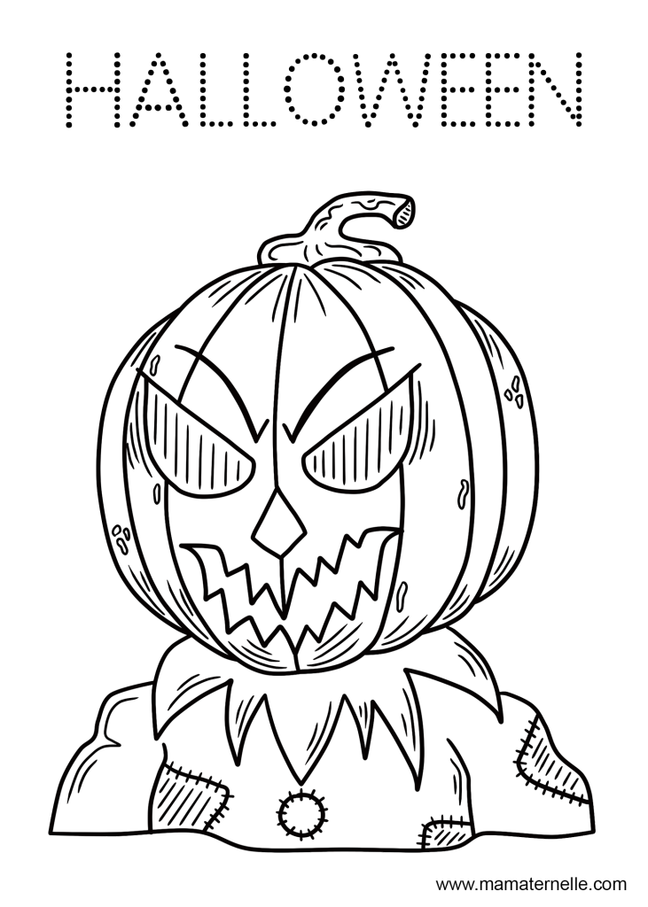 Activités - Activité : coloriage Halloween