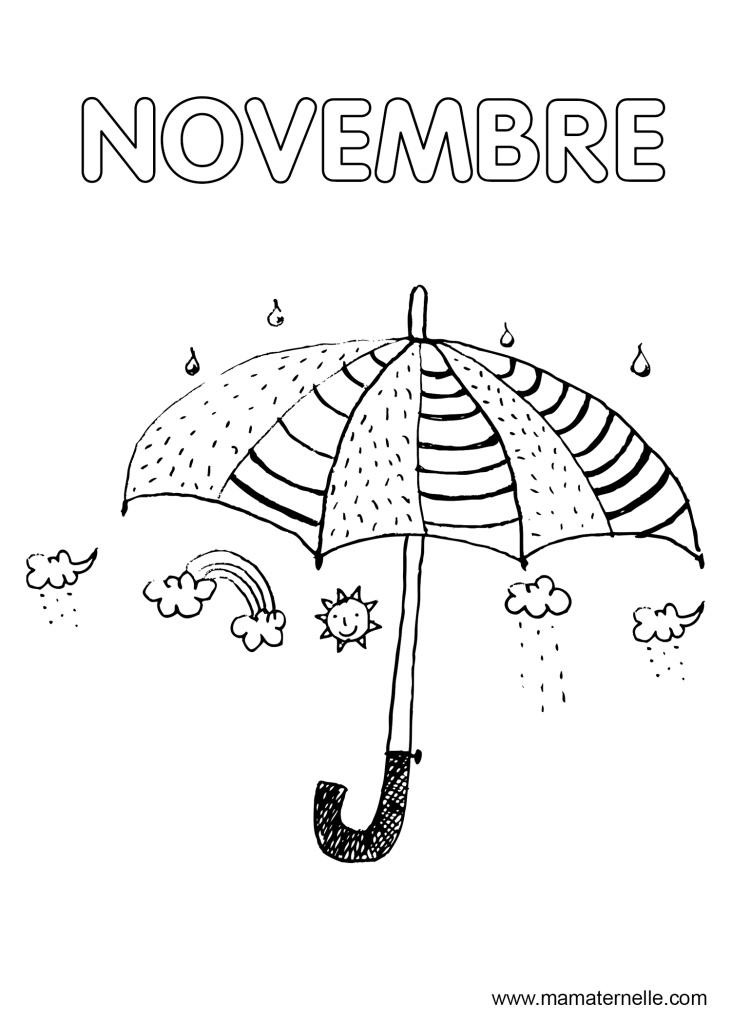 Activités - Coloriage du mois de novembre