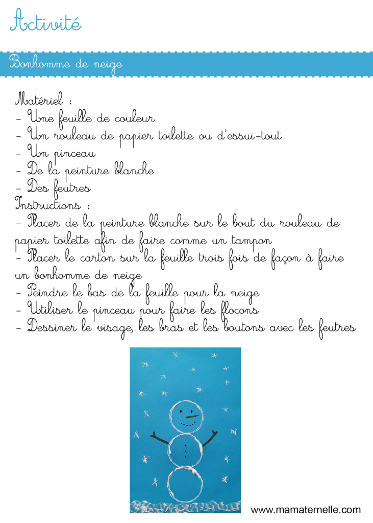 Blog - 5 activités sur le thème de l’hiver