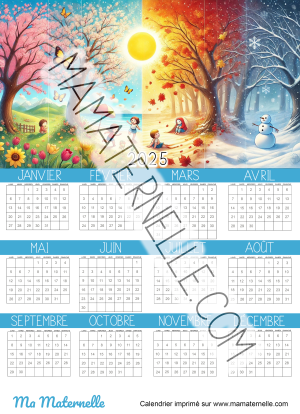 Calendrier annuel 2025