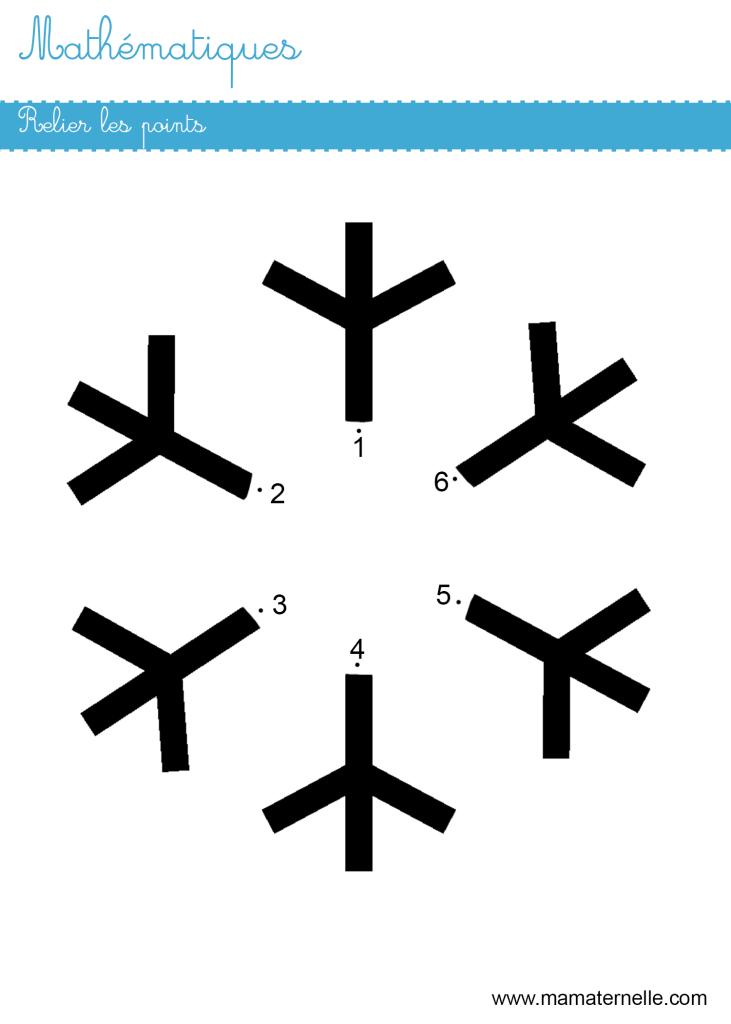 Grande section - Mathématiques : relier les points