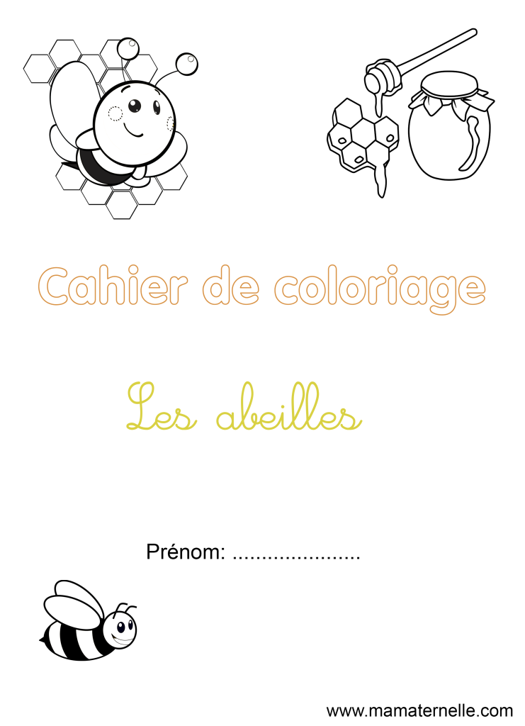 Activités - Cahier de coloriage : Les abeilles