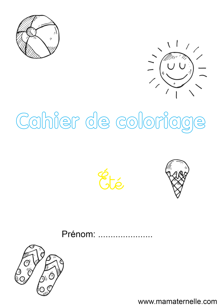 Activités - Cahier de coloriage : Été