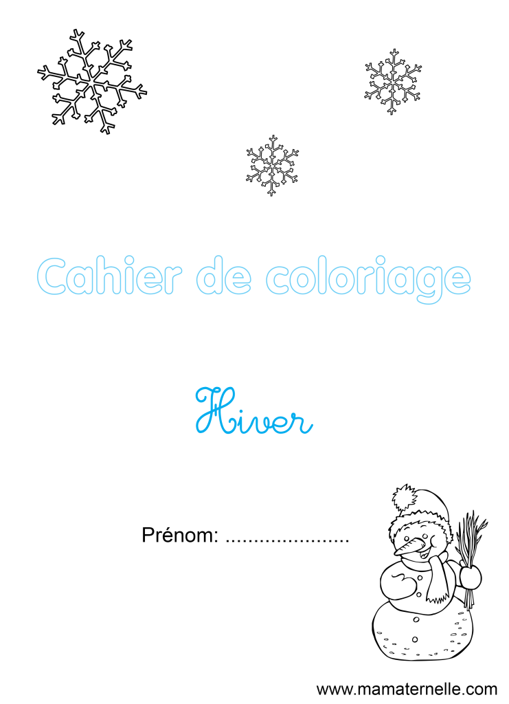 Activités - Cahier de coloriage : Hiver