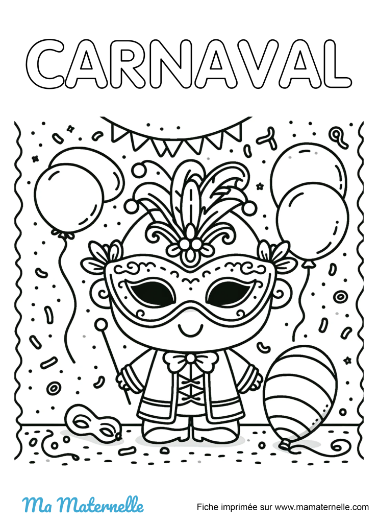 Activités - Coloriage : carnaval