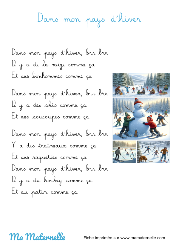 Chanson Dans mon pays d