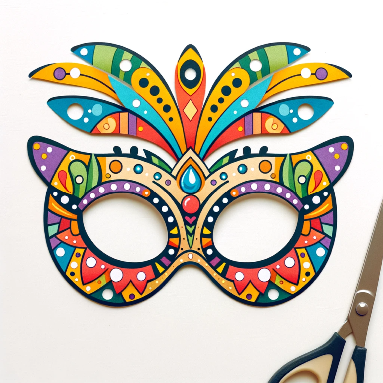 5 Masques Blancs Vierges à Décorer - Papier Épais - Pour Carnaval, Cosplay, Fêtes D'Enfants Et Activités Créatives