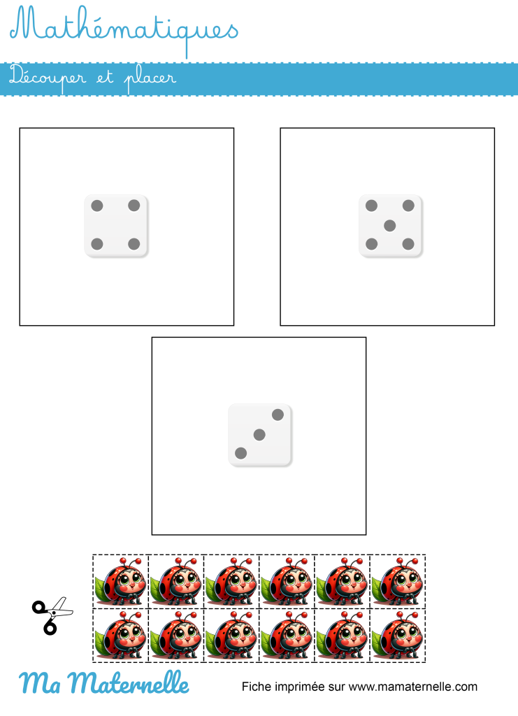 Moyenne section - Mathématiques : découper et placer