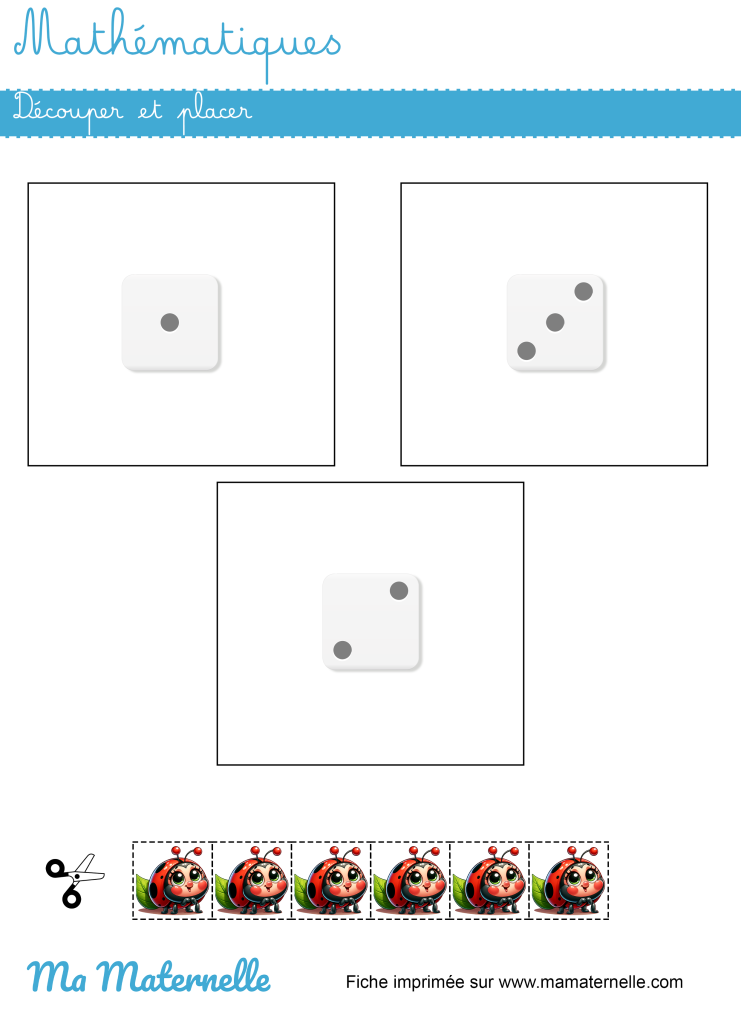 Petite section - Mathématiques : découper et placer