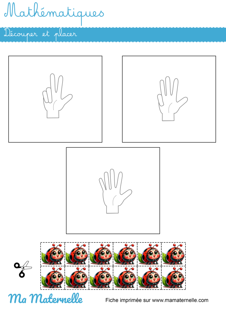 Moyenne section - Mathématiques : découper et placer