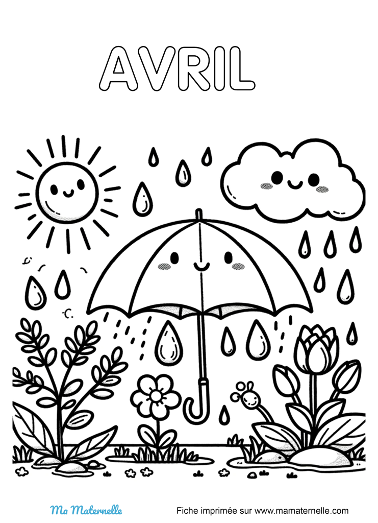 Activités - Coloriage du mois d’Avril