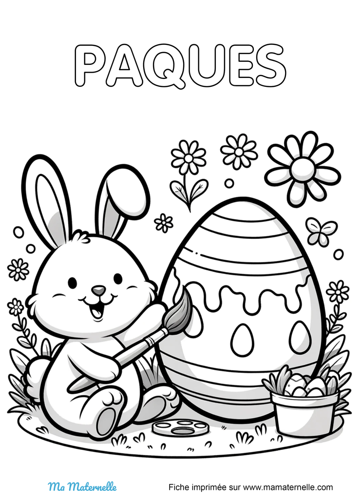 Activités - Coloriage : Pâques